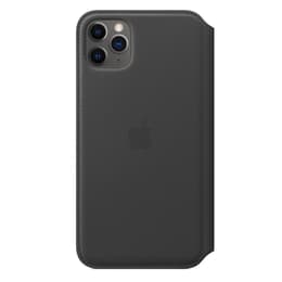 Coque folio Apple iPhone 11 Pro Max - Cuir Noir