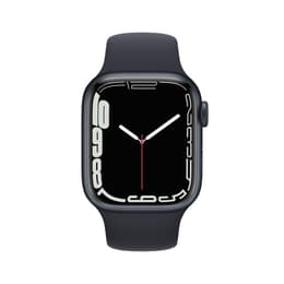 Apple Watch (Series 7) 2021 GPS 41 mm - Aluminium Minuit - Bracelet sport Noir