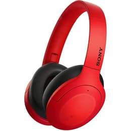 Casque réducteur de bruit filaire + sans fil avec micro Sony WH-H910N - Rouge