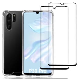 Coque Huawei P30 Pro et 2 écrans de protection - Plastique recyclé - Transparent