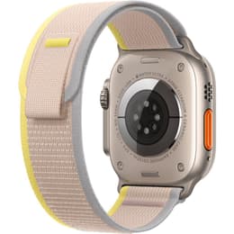 Apple Watch (Ultra) 2022 GPS + Cellular 49 mm - Titane Gris - Boucle Trail Jaune
