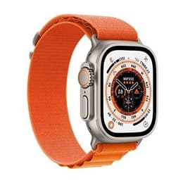 Apple Watch (Ultra) 2022 GPS + Cellular 49 mm - Titane Gris - Boucle Alpine Orange