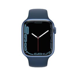 Apple Watch Series 7 (2021) GPS 45 mm - Aluminium Bleu - Bracelet sport Bleu