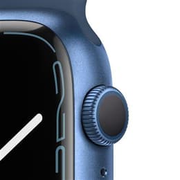 Apple Watch Series 7 (2021) GPS 45 mm - Aluminium Bleu - Bracelet sport Bleu