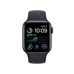 Apple Watch Series SE 2 (2022) GPS + Cellular 40 mm - Aluminium Minuit - Bracelet sport Noir