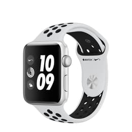 Apple Watch (Series 3) 2017 GPS 42 mm - Aluminium Argent - Sport Nike Blanc