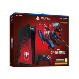 PlayStation 5 825Go - Rouge - Edition limitée Marvel's Spider-man 2 + Spider-Man 2