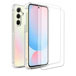 Coque Galaxy A56 et 2 écrans de protection - TPU - Transparent