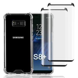 Coque Galaxy S8 Plus et 2 écrans de protection - Plastique recyclé - Transparent