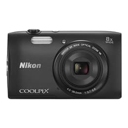 Compact Coolpix S3600 - Noir + Nikon Nikon Nikkor 25-200 mm f/3.7-6.6 f/3.7-6.6