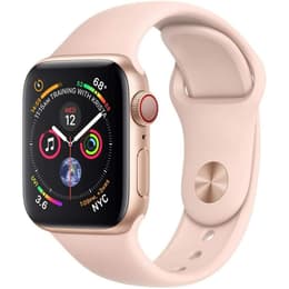 Apple Watch Series 4 (2018) GPS + Cellular 44 mm - Aluminium Or - Bracelet sport Rose