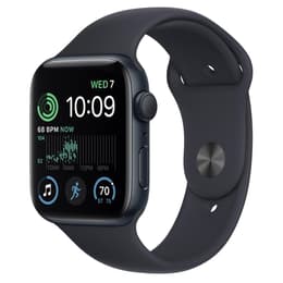 Apple Watch (Series SE) 2022 GPS + Cellular 40 mm - Aluminium Minuit - Bracelet sport Noir