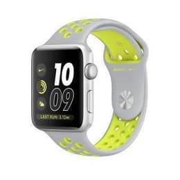 Apple Watch (Series 2) 42 mm - Aluminium Argent - Sport Gris/Vert