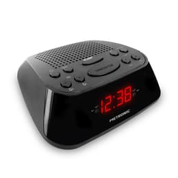 Radio Metronic Radio-réveil FM double alarme - noir alarm