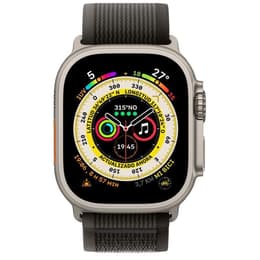 Apple Watch (Ultra) 2022 GPS 49 mm - Titane Gris - Boucle Trail Noir