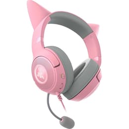 Casque gaming filaire avec micro Razer Kraken Kitty V2 - Rose/Gris