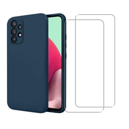 Coque Galaxy A32 5G et 2 écrans de protection - TPU - Bleu
