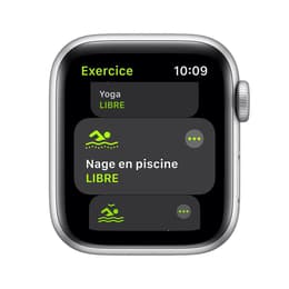 Apple Watch (Series SE) 2020 GPS 44 mm - Aluminium Argent - Sport Blanc