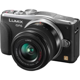 Hybride Lumix DMC-GF6 - Noir/Gris + Panasonic Lumix G Vario f/3.5-5.6