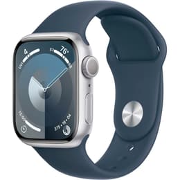 Apple Watch Series 8 (2022) GPS + Cellular 41 mm - Aluminium Argent - Bracelet sport Bleu