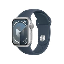 Apple Watch Series 8 (2022) GPS + Cellular 41 mm - Aluminium Argent - Bracelet sport Bleu