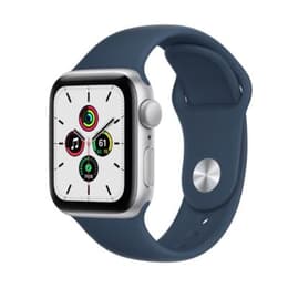 Apple Watch Series 8 (2022) GPS + Cellular 41 mm - Aluminium Argent - Bracelet sport Bleu