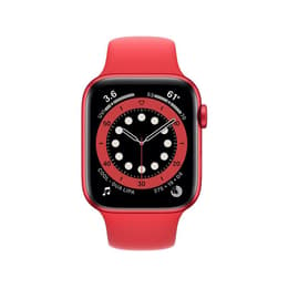 Apple Watch (Series 6) 2020 GPS 44 mm - Aluminium Rouge - Bracelet sport Rouge