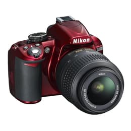 Reflex D3100 - Rouge + Nikon AF-S DX Nikkor 18-55mm f/3.5-5.6G VR f/3.5-5.6