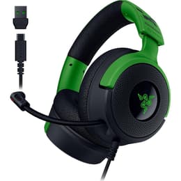 Casque réducteur de bruit gaming filaire avec micro Razer Kraken V4 X Minecraft Edition - Noir