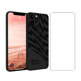Coque Back Market iPhone 11 pro Max et écran de protection - Plastique recyclé - Noir