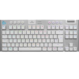 Clavier Logitech QWERTY Anglais (UK) Sans-fil rétroéclairé G915 Tenkeyless Lightspeed Carbon