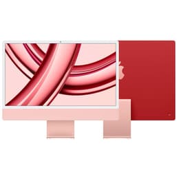 iMac 24" (2023) Apple M3 avec CPU 8 cœurs GPU 10 cœurs - 256 Go SSD - 16 GB AZERTY - Français Verre standard