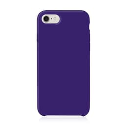 Coque iPhone SE (2022/2020)/8/7/6/6S et 2 écrans de protection - Silicone - Violet