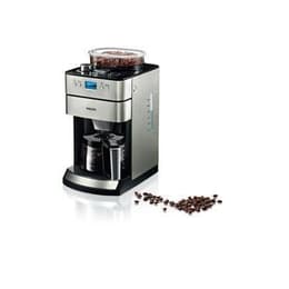 Cafetière avec broyeur Sans capsules Philips HD7751/00 1,2000L - Argent
