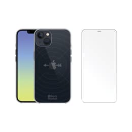 Coque Back Market iPhone 13 mini et écran de protection - GRS 4.0 Plastique recyclé - Transparent