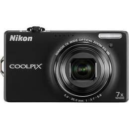 Compact Coolpix S6000 - Noir + Nikon Nikon Nikkor 7x Wide Optical Zoom ED VR 28-196 mm f/3.7-5.6 f/3.7-5.6