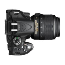 Reflex D5200 - Noir + Nikon AF-S DX Nikkor 18-55mm f/3.5-5.6G ED VR f/3.5-5.6
