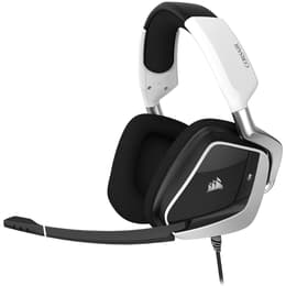 Casque réducteur de bruit gaming filaire avec micro Corsair Void RGB Elite USB - Blanc