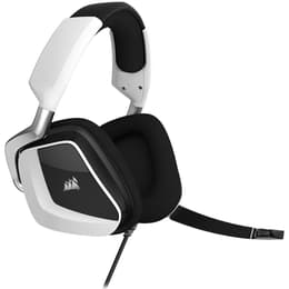 Casque réducteur de bruit gaming filaire avec micro Corsair Void RGB Elite USB - Blanc