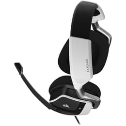 Casque réducteur de bruit gaming filaire avec micro Corsair Void RGB Elite USB - Blanc
