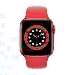 Apple Watch Series 6 (2020) GPS 40 mm - Aluminium Rouge - Bracelet sport Rouge