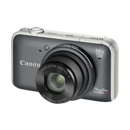 Compact PowerShot SX220 HS - Gris + Canon Canon Zoom Lens 14x IS 5-70 mm f/3.1-5.9 f/3.1-5.9