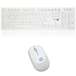 Clavier Simpletek QWERTZ Allemand Sans-fil M&K TEDESCA Kit Mouse and Keyboard