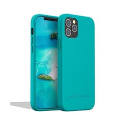 Coque iPhone 12/12 Pro - Matière naturelle - bleu