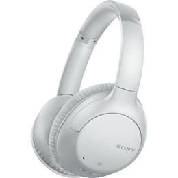 Casque réducteur de bruit filaire + sans fil avec micro Sony WH-CH710NW - Blanc