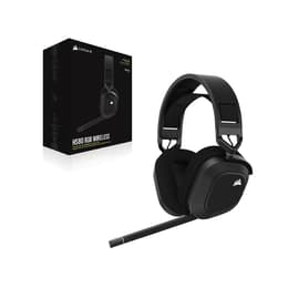Casque réducteur de bruit gaming filaire + sans fil avec micro Corsair HS80 RGB Wireless - Noir