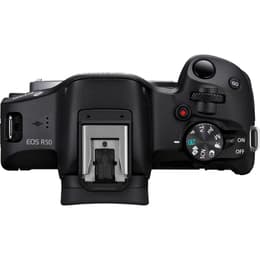 Reflex Canon EOS R50+ RF-S 18-45mm + RF-S 55-210mm f/5-7.1 IS STM - Noir + Canon RF-S IS STM f/5-7.1