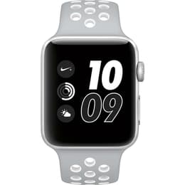 Apple Watch (Series 2) 2016 GPS 42 mm - Aluminium Argent - Sport Nike Argent/Blanc