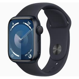 Apple Watch (Series 9) 2023 GPS 45 mm - Aluminium Noir - Bracelet Boucle unique Noir