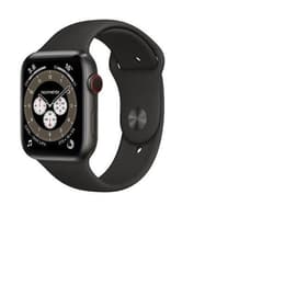 Apple Watch (Series 6) 2020 GPS + Cellular 44 mm - Titane Noir - Bracelet sport Noir